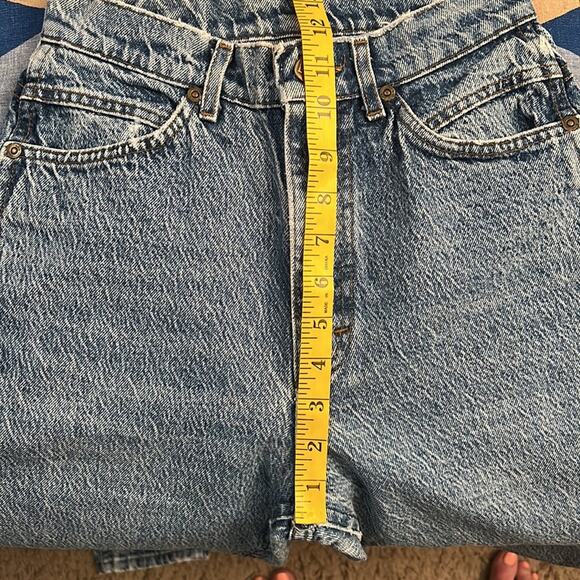 Vintage 80s Lee high rise acid wash bareback taper leg jeans - Picture 7 of 8